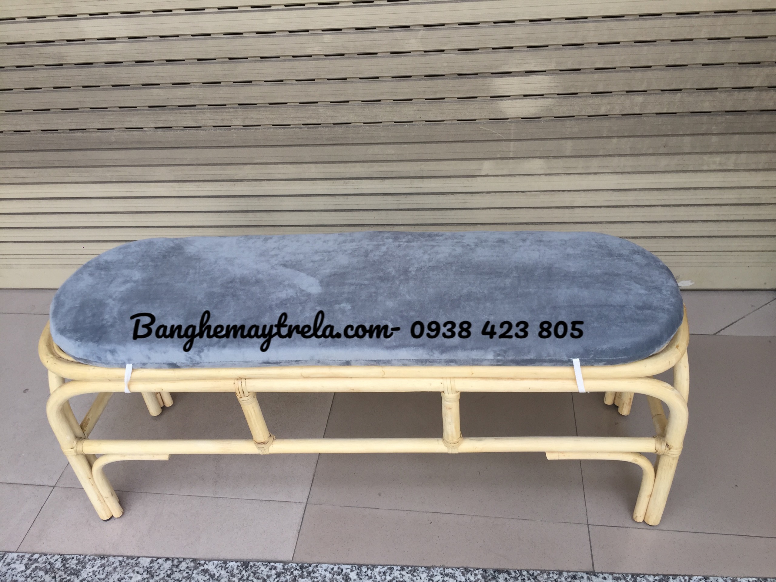 Băng ghế sofa chờ mây tự nhiên